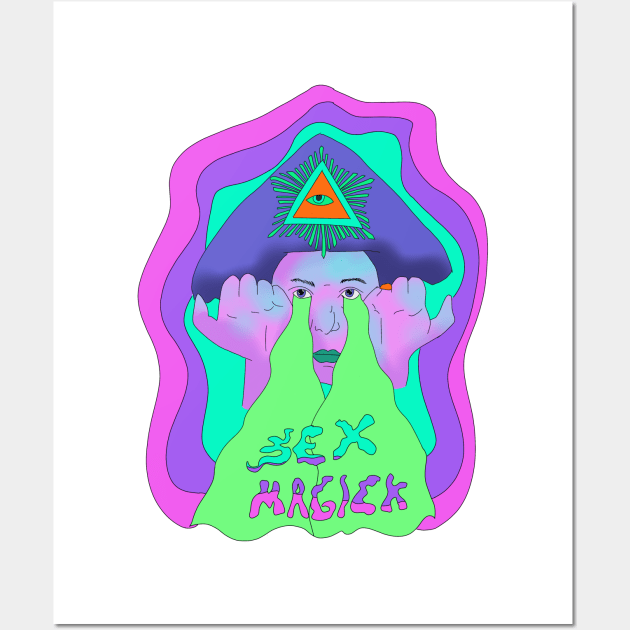 Aleister Crowley Wall Art by SchlockHorror